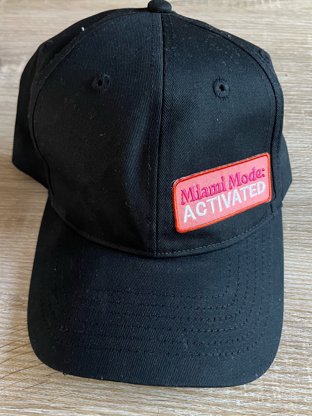 Miami Mode Activated Black Baseball Cap